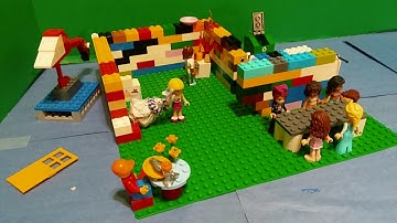 The Blob Returns to the Lego Cafe! | The Color Studio