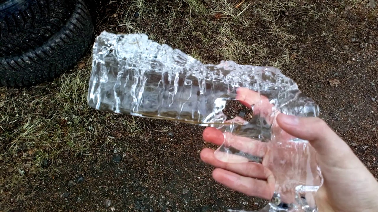 a gun made of ice YouTube