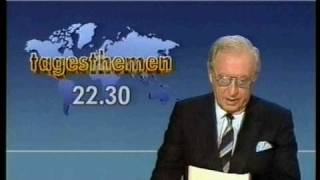 ARD Tagesschau Verabschiedung Karlheinz Köpke 11.09.1987