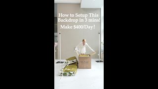 Famous How to Setup This Backdrop in 3 mins to Make $400/Day! Perfect for Event Planner To Save 80% of Time Wealth