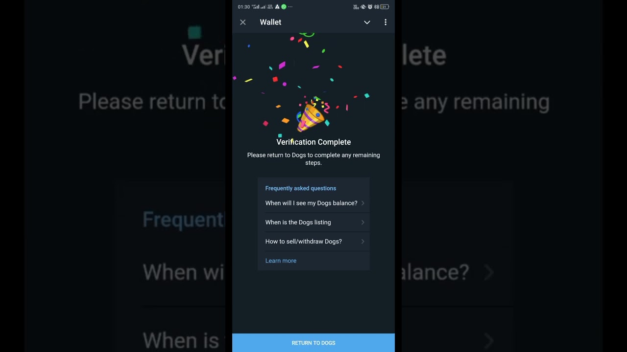 DOGS Withdrawal Process Step by step