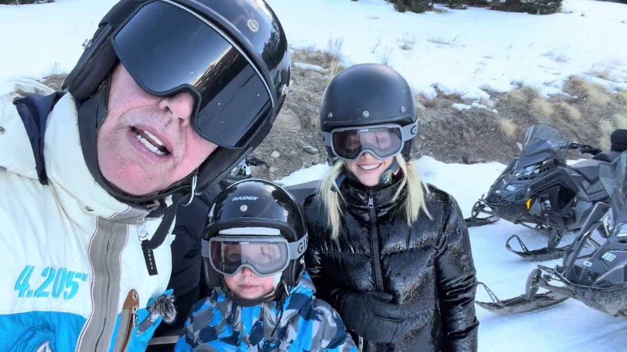 Moto ski en Telluride con Luisana y Darío 