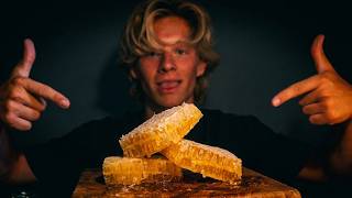 ASMR│Raw Honeycomb mukbang│Eating, talking and tapping sounds