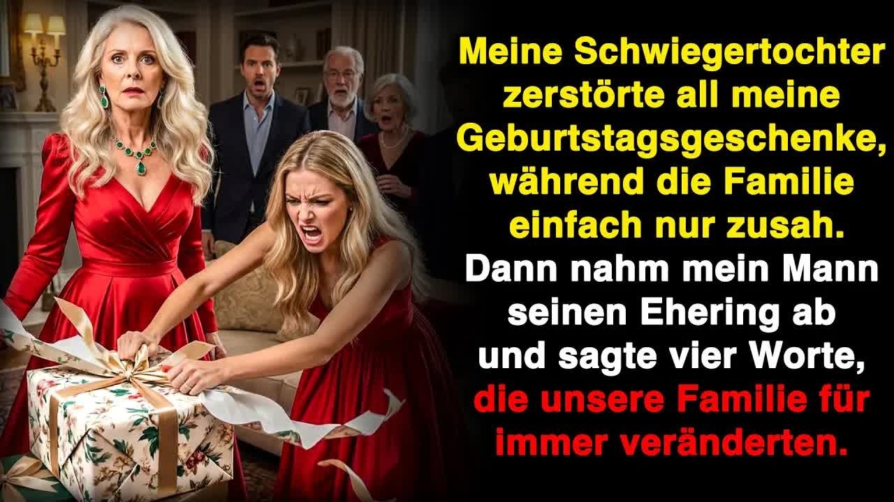 Meine Schwiegertochter zerstörte meine Geschenke  Bis mein Mann seinen Ring abnahm und sagte …