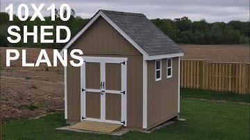 10x10 Shed Plans And Storage Shed Designs