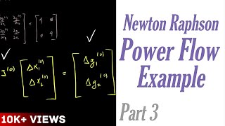 Newton Raphson Power Flow Example Part 3