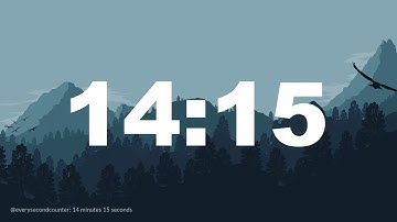 14 minutes 15 seconds [855 secs] clock timer countdown || Alarm Focus || Chill Music