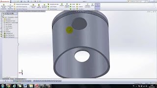 SolidWorks Tutorial, How to Draw a Piston