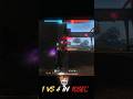 1 VS 4 IN 10 SEC #ffmax #viralshorts #ffshorts