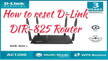How to reset D-Link DIR-825 Router