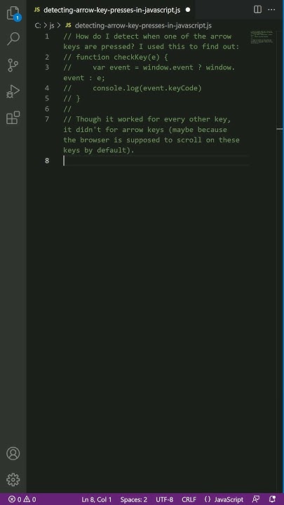 keypress - Detecting arrow key presses in JavaScript - YouTube