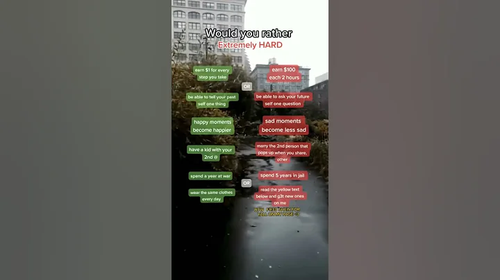 Would u rather…? 🫣