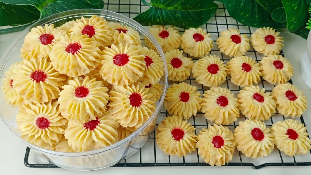 KUE SEMPRIT STRAWBERRY CANTIK ANTI MBLEBER‼️COCOK UNTUK ISIAN TOPLES LEBARAN 2026