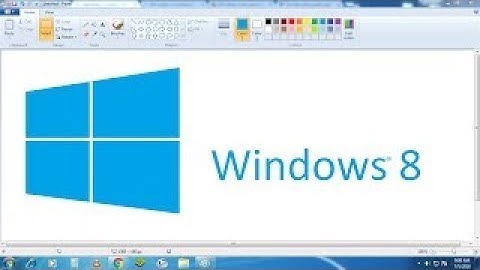 ////How To Draw Windows 8 Logo in Microsoft Paint from Scratch!/////