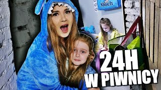 24H W PIWNICY! BYŁO STRASZNIE 😱 SPECJAŁ NA 200 000 💜