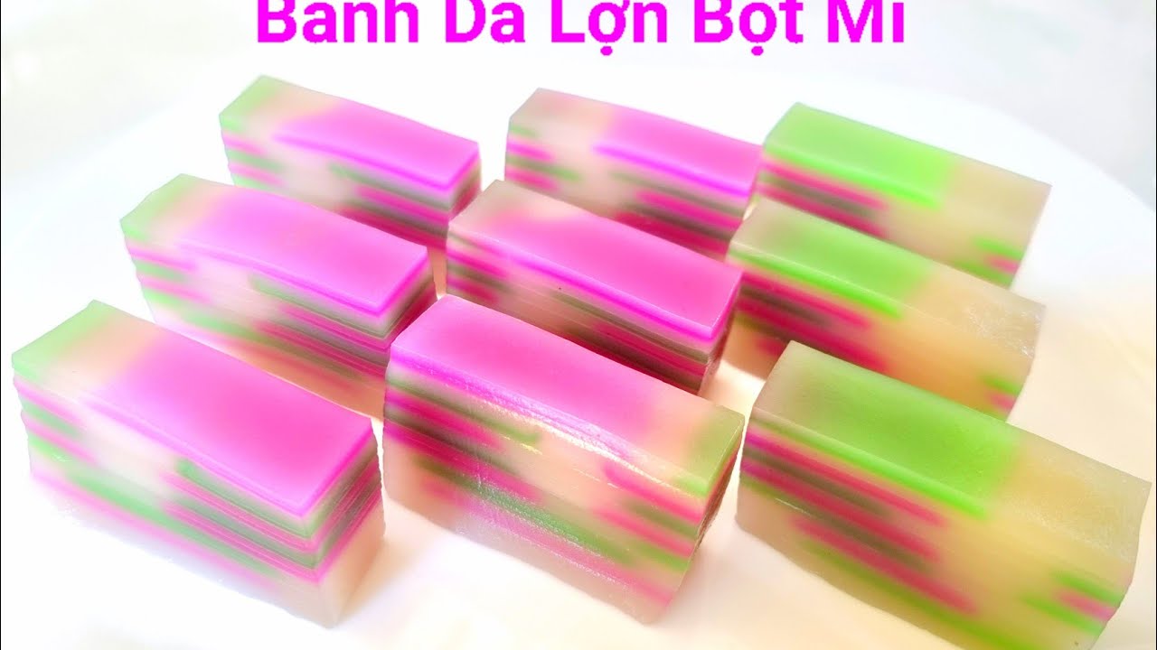 Cách làm bánh da lợn bằng bột mì đẹp ngon độc lạ với cách đỗ bánh kiểu mới