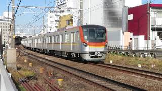 東京メトロ17000系回送 東急東横線自由が丘駅発車 Tokyo Metro 17000 series EMU