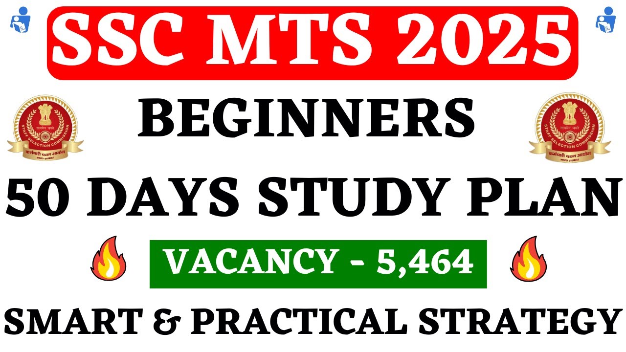 SSC MTS 2025 50 Days Study Plan For Beginners in Tamil | SSC MTS 2025 ...