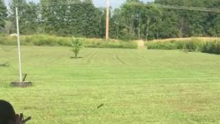 Slow motion one pound exploding target