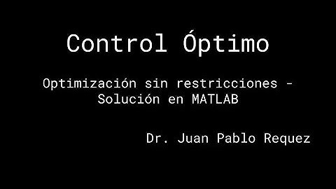 Optimización sin restricciones - fminunc en MATLAB