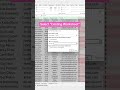 Pivot table Excel tutoring formula hacks @excelisfun #excel #xlp #shorts #vlookup #pivottable