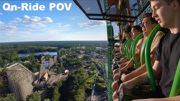 Zumanjaro Drop of Doom POV (DUELING w/Kingda Ka!) | The Worlds Tallest Drop Tower Six Flags NJ