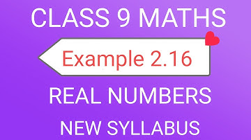 TN Class 9th Samacheer Maths | Example 2.16 | Chapter 2 | Real Numbers | New Syllabus