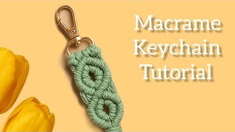 DIY Macrame Keychain Tutorial | Easy for beginners | Boho style step by step