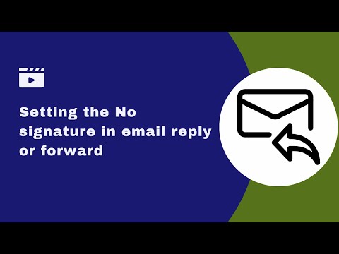 Removing the Signature on Reply for most common email clients