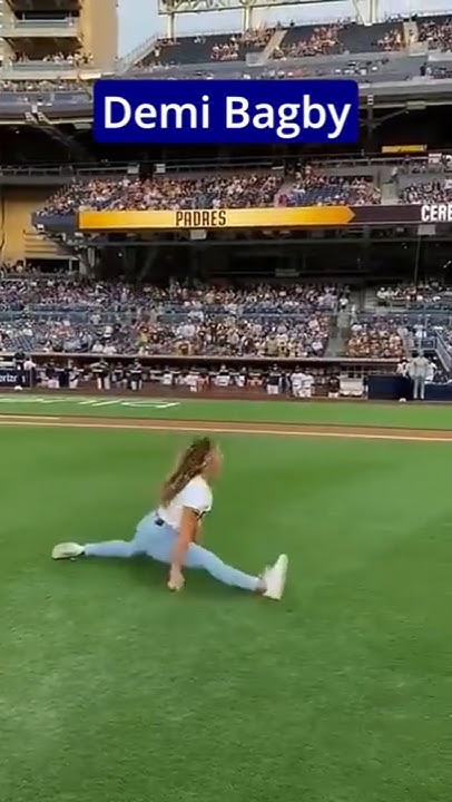 First Pitch by Demi Bagby #baseball - YouTube