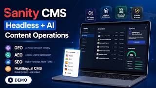 Sanity CMS Headless + AI Content Operations | GEO, AEO, SEO & Multilingual CMS Demo, ayush prem