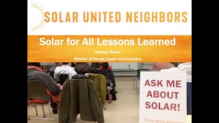 Webinar: Solar for All programs in DC and IL