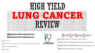 Lung Cancer Review | Mnemonics And Other Proven Ways To Memorize for the PANCE, PANRE