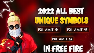 Free Fire Name Unique Symbol | Best Symbol For Free Fire Name | New All Symbol 2022