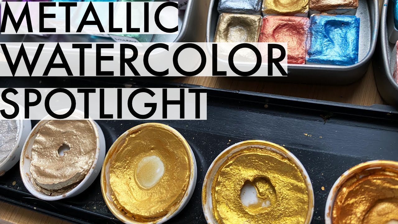 Handmade Metallic Watercolors - What are they? How to use them? 