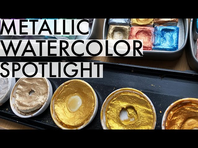 Testing EVERY GOLD Metallic Watercolor Paint I Could Find 