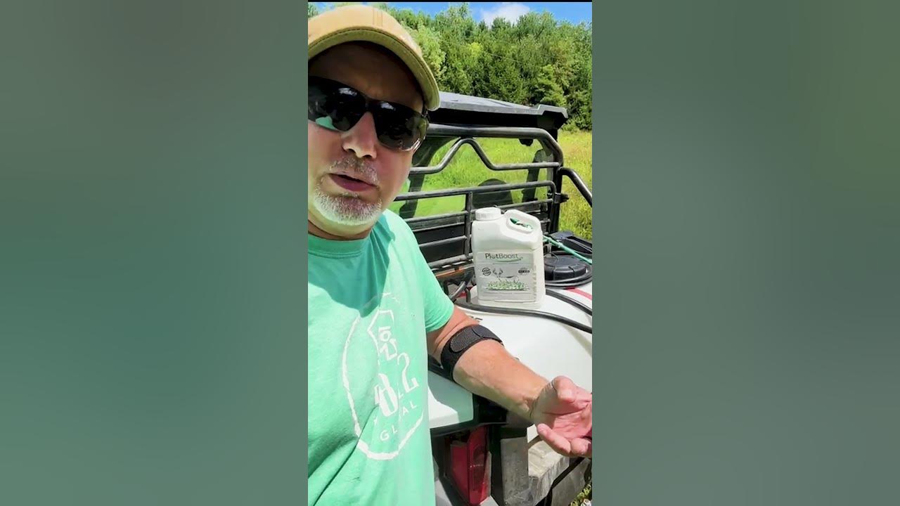 Ben Rising uses PlotBoost to improve food plot growth DeerGro Clips 