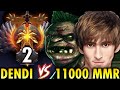 Dendi Pudge vs 11K MMR --- This is How He Steals MMR from 11K MMR | Genius Pudge