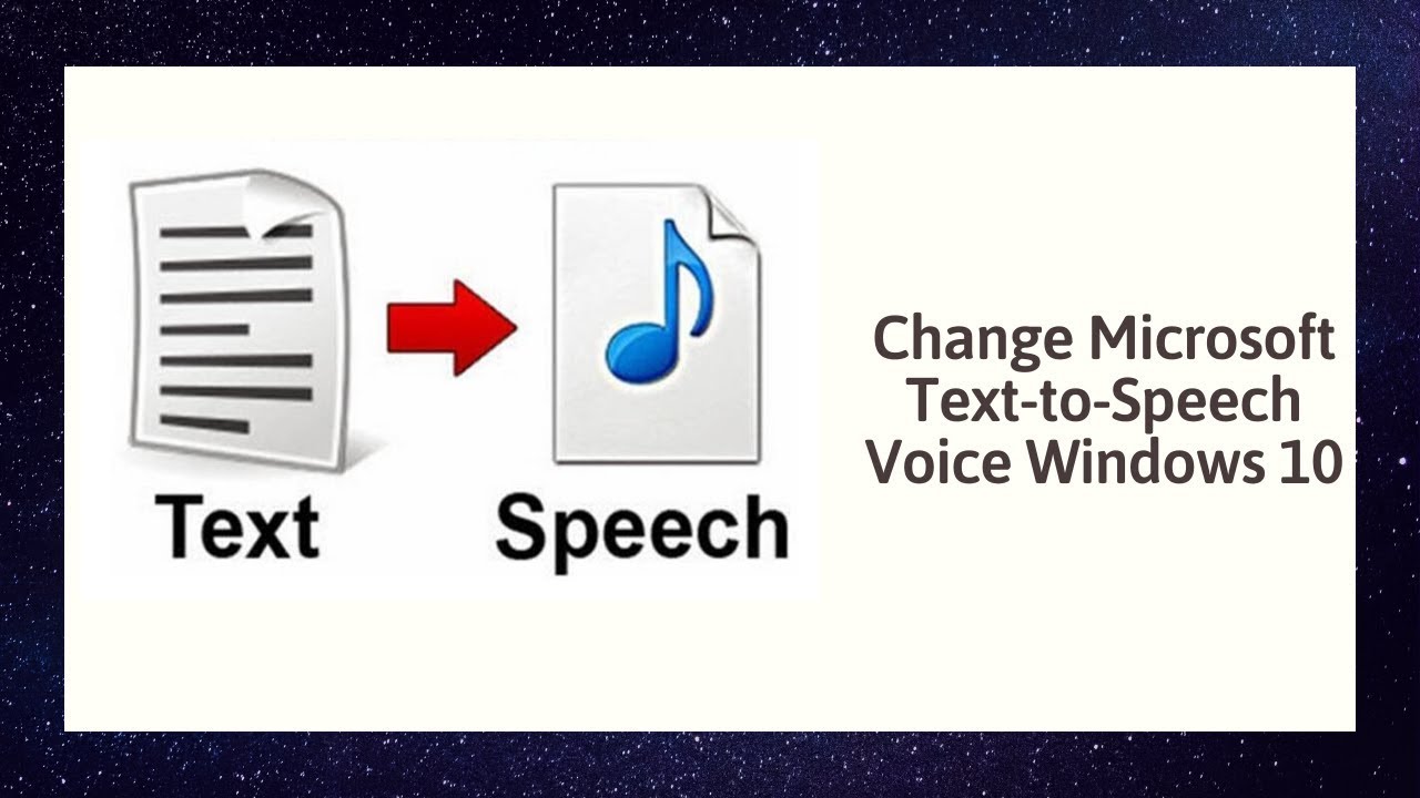 change text to speech language windows 10