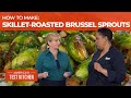 How to Make Skillet-Roasted Brussels Sprouts with Chile, Peanuts, and Mint