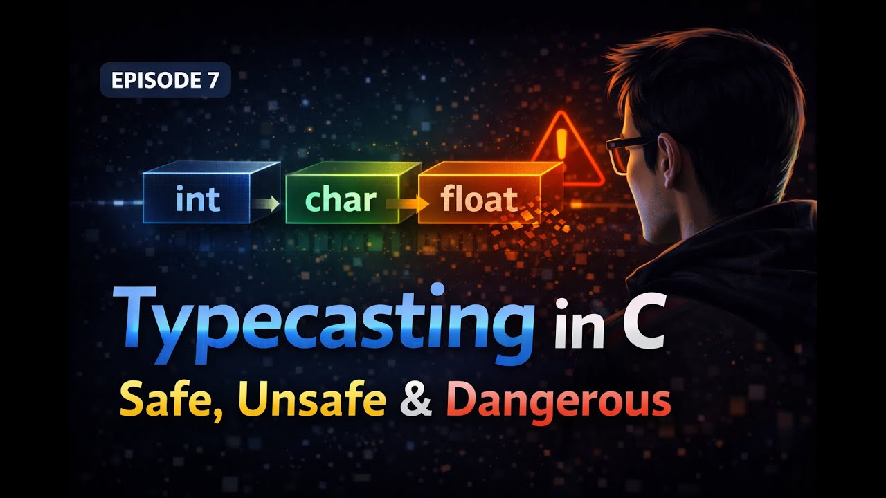 EPISODE 7: Typecasting in C: Safe, Unsafe & Dangerous