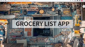 Grocery List App: Video VI (Client/Server data exchange and forms)