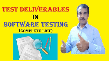test deliverables in software testing | test documentation | testingshala | testing tutorials