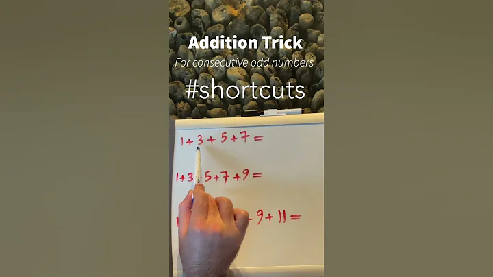 Addition Trick,Adding Consecutive Odd numbers(Math Tricks) #shorts