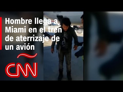 Hombre logra llegar a Miami escondido en el tren de aterrizaje de un avión procedente de Guatemala
