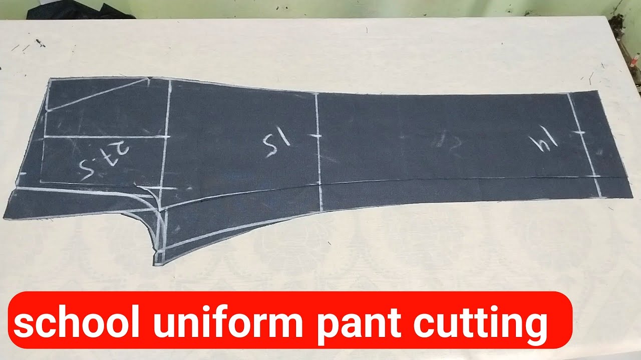 school uniform pant cutting and stitching/school dress cutting/boys