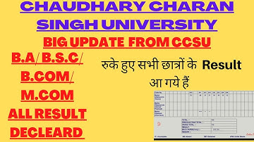 BIG UPDATE FROM CCSU RESULT|| B.A/B.S.C/ B.COM/ M.COM All Result Decleard|| Result kaise nikale #ccs