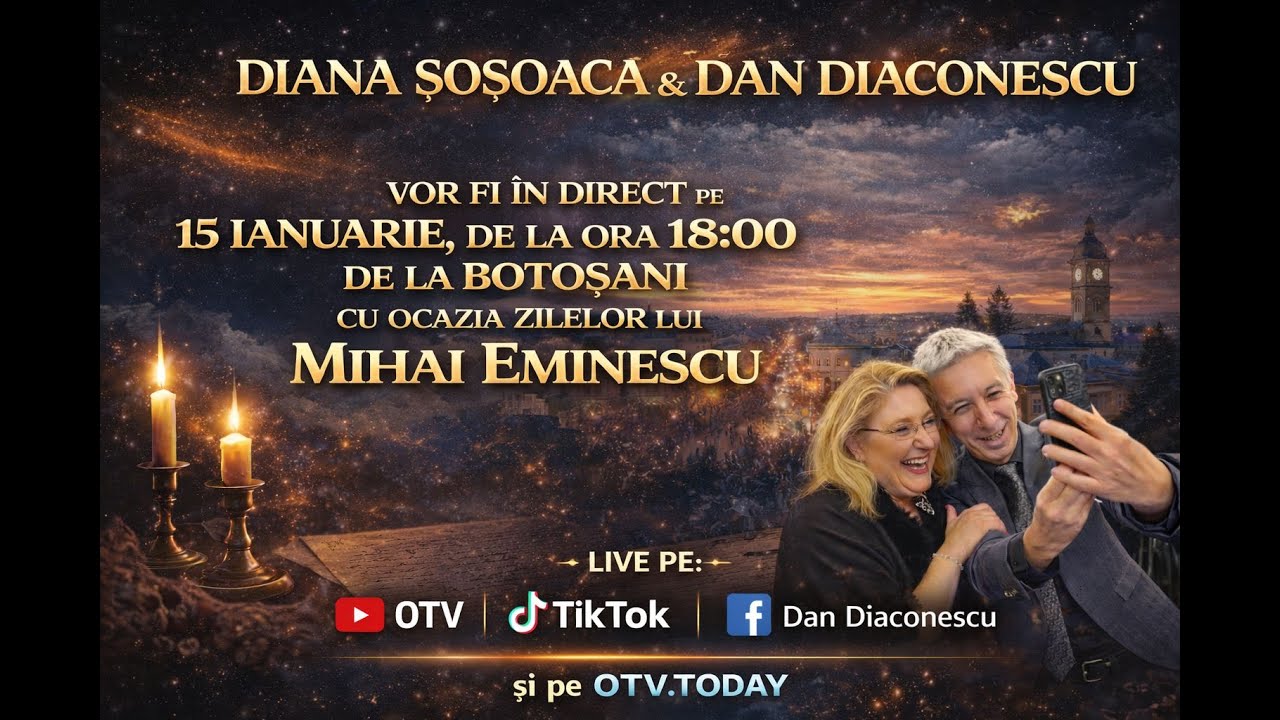 ZILELE LUI MIHAI EMINESCU CU DIANA SOSOACA DE LA BOTOSANI | OTV cu Dan Diaconescu