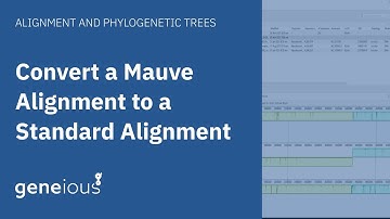 Convert Mauve Alignment into Standard Alignment in Geneious Prime