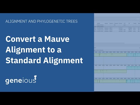 How to Convert a Mauve Alignment into a Standard Alignment in Geneious Prime